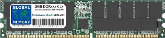2GB DDR 266/333/400MHz 184-PIN ECC REGISTERED DIMM (RDIMM) MEMORY RAM FOR COMPAQ SERVERS/WORKSTATIONS (CHIPKILL)